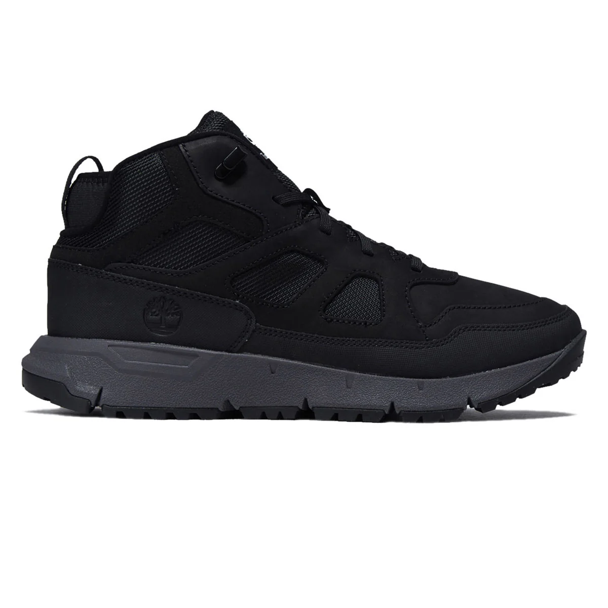 Timberland Voyager Valley Mid Lace Up Shoes - Black Nubuck