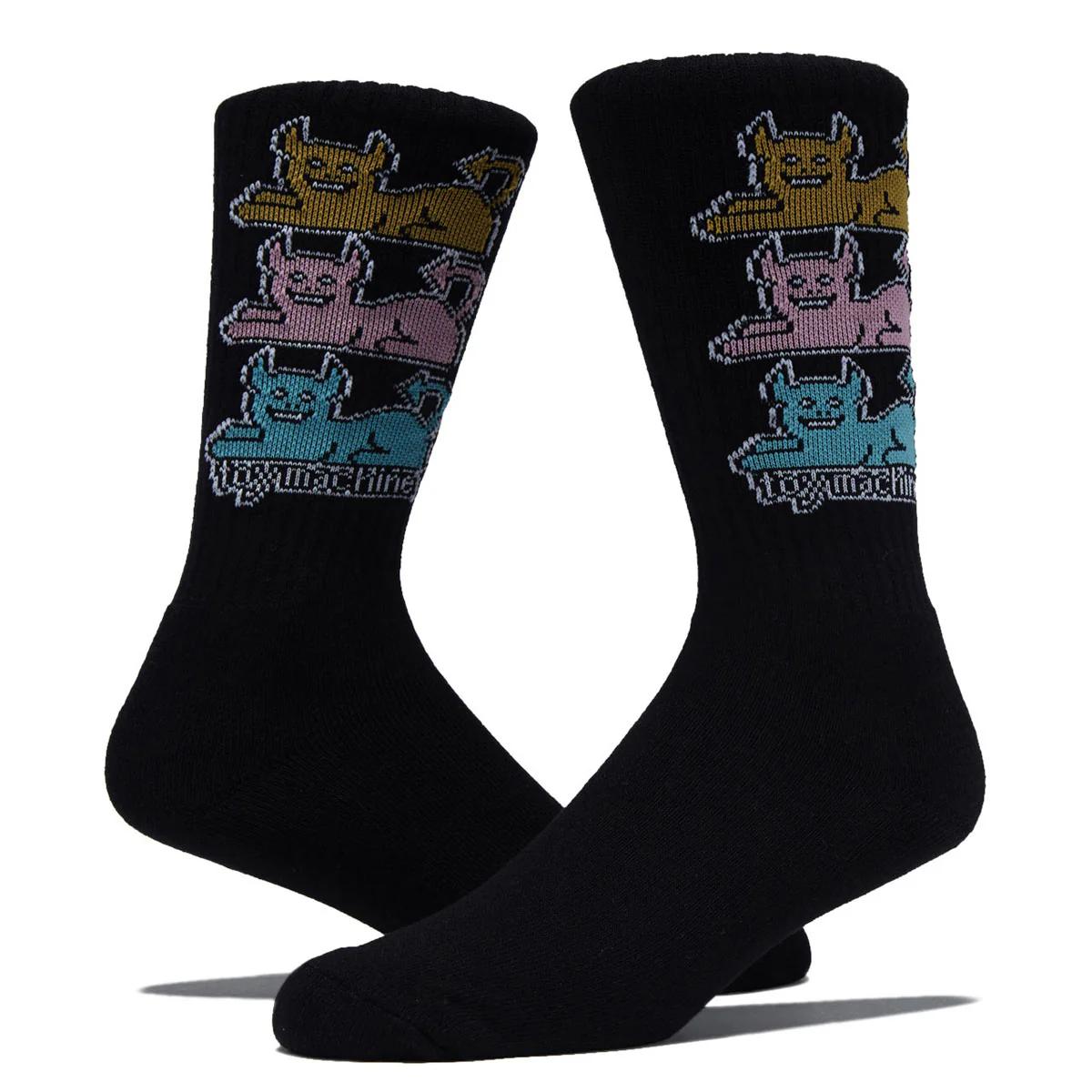 Toy Machine Triple Cat Socks - Black - Image 2