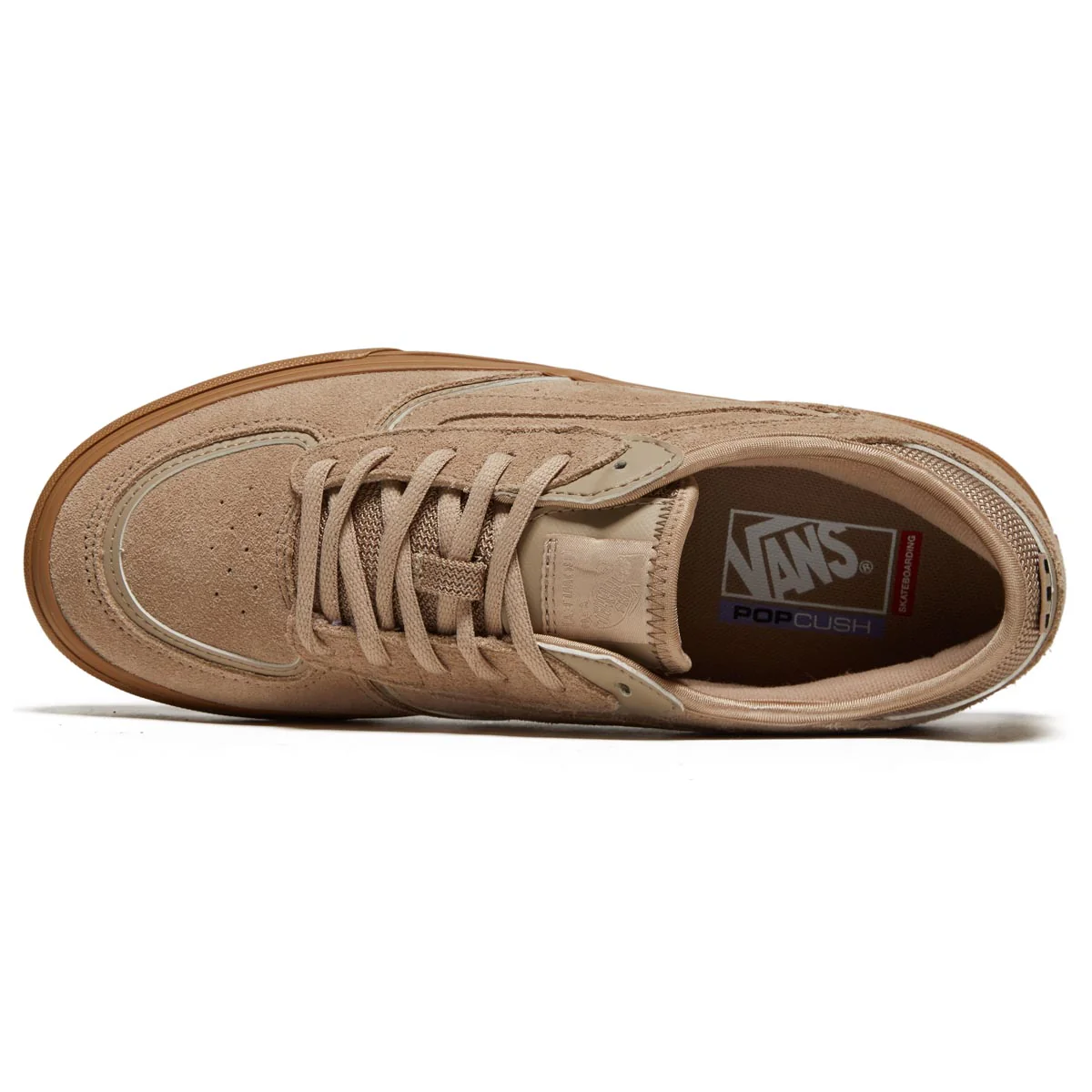 Vans Skate Rowley Shoes - Suede Tan/Gum - Image 3