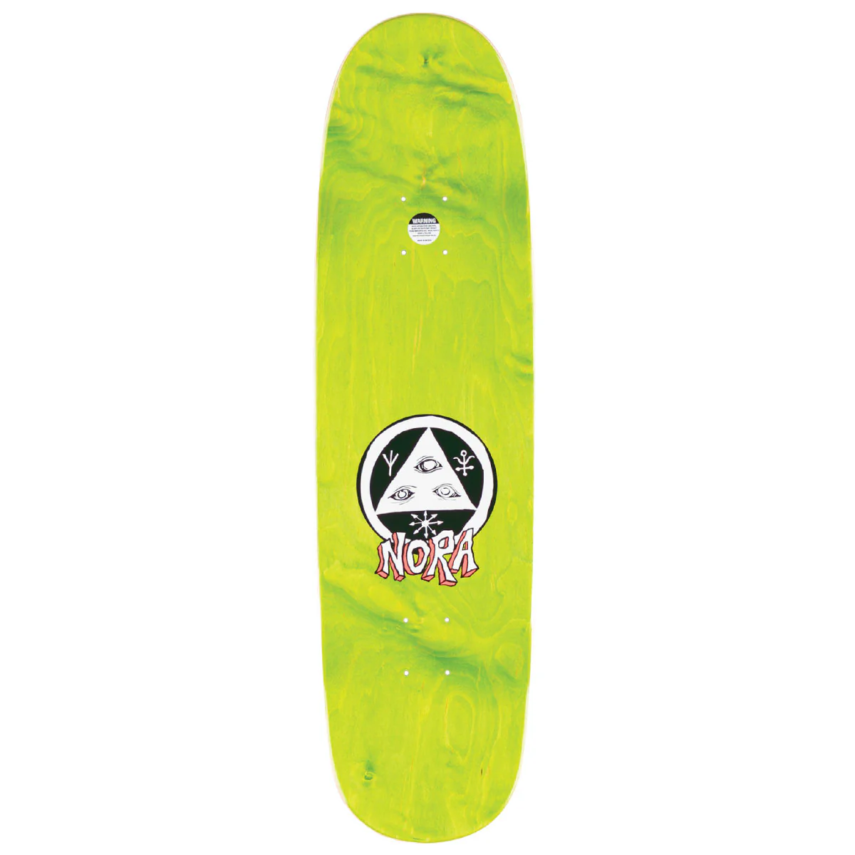 Welcome Teddy Nora Vasconcellos On Sphynx Skateboard Deck - Teal/Purple Gradient Stain - 8.80" - Image 2