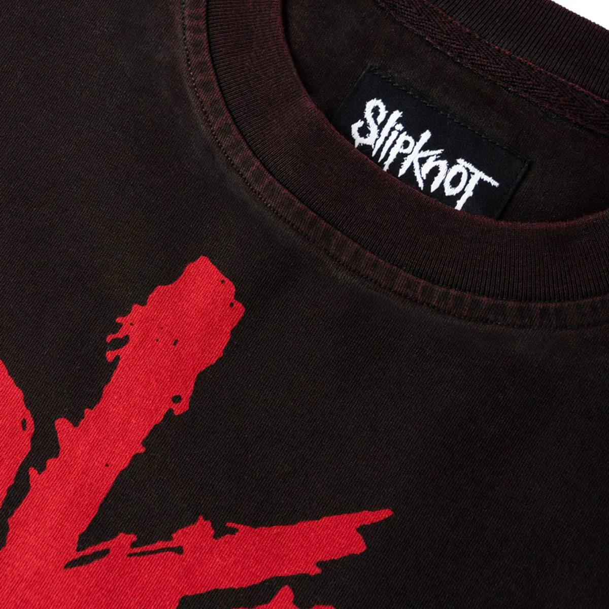 Welcome x Slipknot Barcode Overprint T-Shirt - Black/Red - Image 4